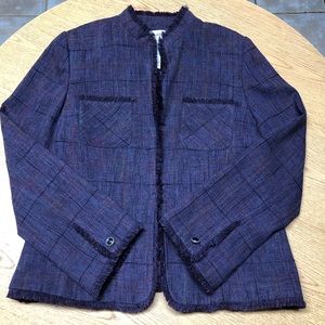 Vintage Sag Harbor Woven Purple Suit Jacket 12